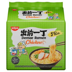 Nissin Demae Ramen Chicken Flavour Noodles 5 x 100g Packet