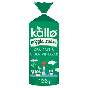 Kallo Lentil & Pea Veggie Cakes Sea Salt & Cider Vinegar 122g, UK version