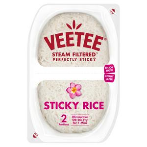 Veetee sticky rice pots x2 260g (British brand)