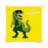 Redback Cards Roarsome Green Dinosaur Birthday Card 16cm