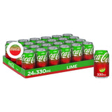 Coca-Cola Lime soft drink 24 pack 330ml - British product