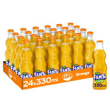 Fanta Orange 24x330ml glass bottles - British product