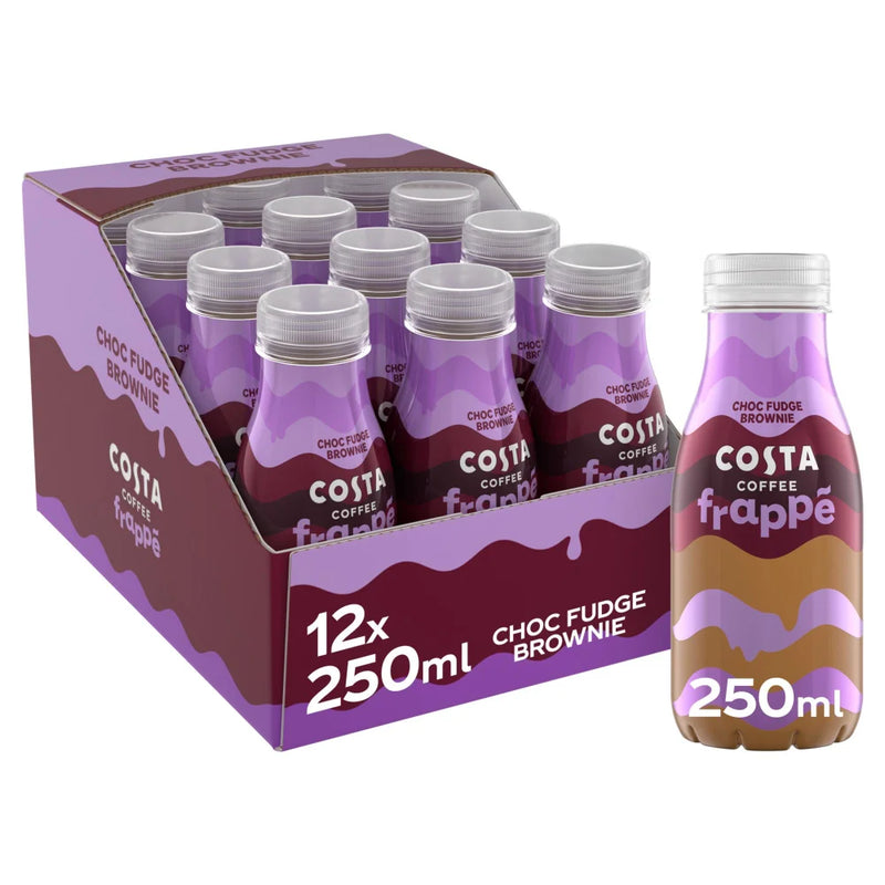 Costa Coffee Choc Fudge Brownie Frappé 12 x 250ml - British product