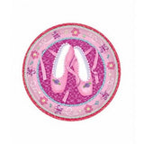 Paper Ballerina Party Plates with Floral Print, 9 Inch, Pack of 8