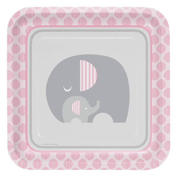 Creative Party Dotted Baby Shower Dinner Plate (Pack of 8)