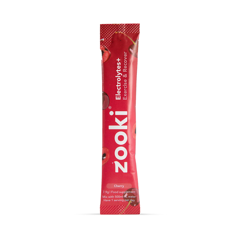 Zooki Hydration Exercise Recover Cherry Flavour 7 Sachets