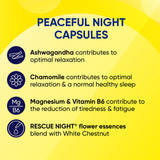 Sleep Support Capsules with Ashwagandha, Chamomile, Magnesium, and Vitamin B6, 30 Vegan Capsules
