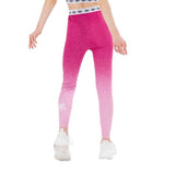 Girls' Speckle Fade Leggings Age 11-12 Years, Polyester-Elastane Blend
