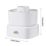 Livingandhome Swivel Makeup Organizer with Drawer