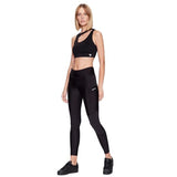Women's Technical Leggings with Stretch Jersey Fabric, Colour Block Design, and Ergonomic Perforated Logo