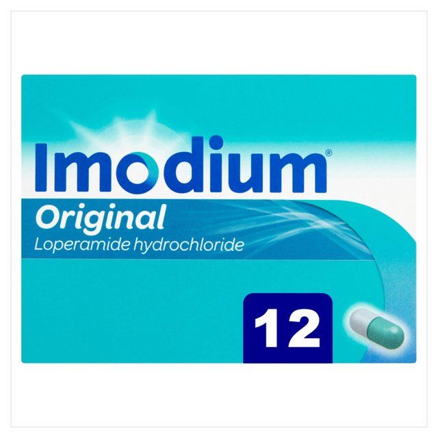 Imodium Original Capsules for Diarrhoea Relief 12 per pack