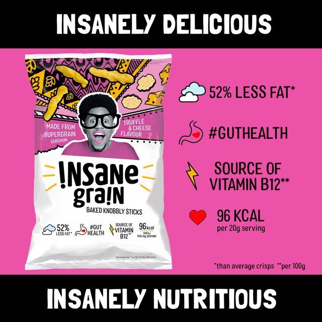 Insane Grain Truffle & Cheese - Baked Knobbly Sticks 80g