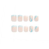 Invogue Blued Up Square Nails (24 Pieces)