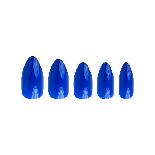 Invogue Electric Blue Oval Nails - Pack of 24