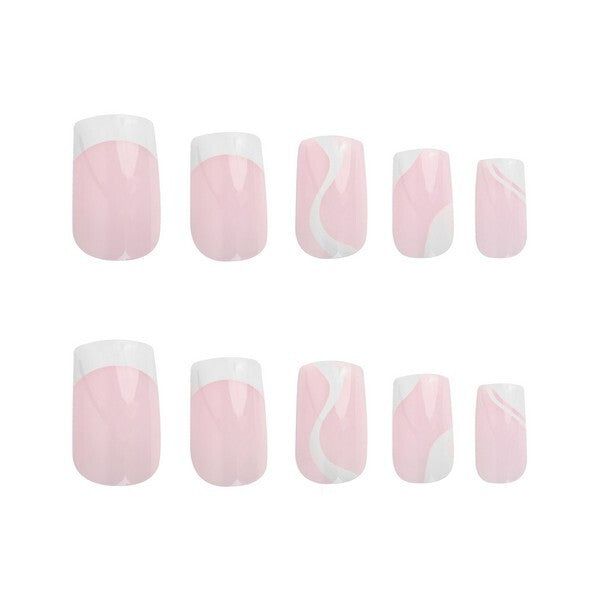 Invogue French Dream Square Nails (24 Pieces)