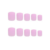 Invogue Matte Lilac Square Nails (24 Pieces)