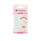 Invogue Matte Pastel Mint Green Square Nails (24 Pieces)