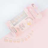 Invogue Pink French Square Nails