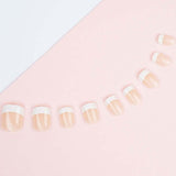 Invogue Pink French Square Nails