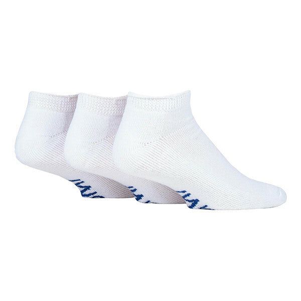 IOMI 3 Pairs Cushioned Trainer Diabetic Socks 12-14 UK White / 3EA