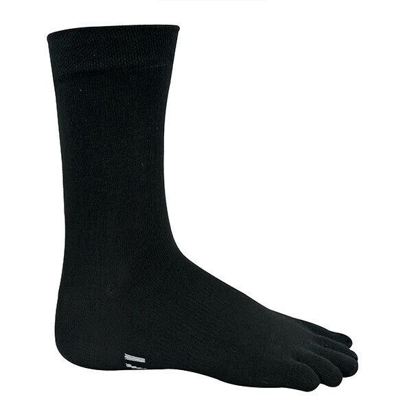 IOMI Cotton Toe Socks for Athletes Foot 4-8 UK Black