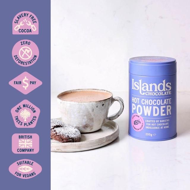 Islands Chocolate 45% Hot Chocolate Powder 200g