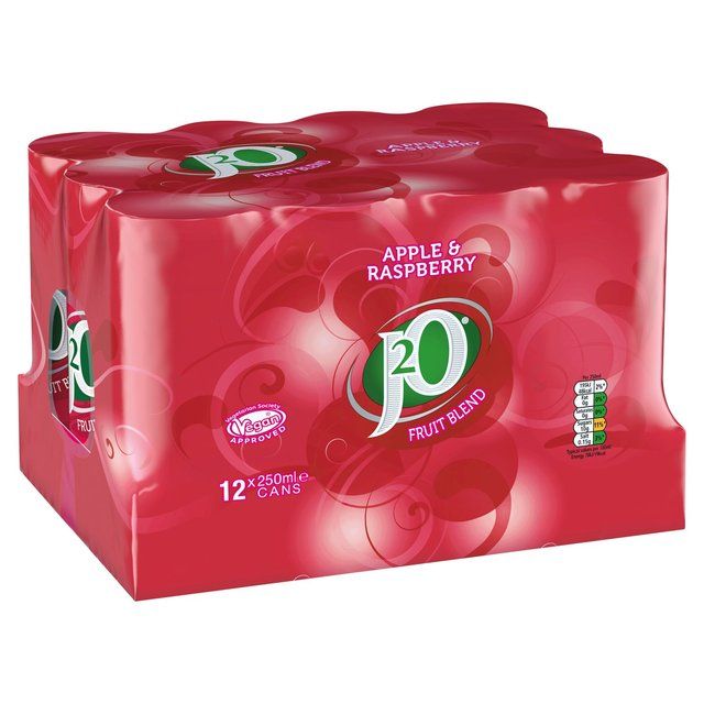 J2O Apple & Raspberry 12 x 250ml