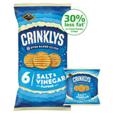 Jacob's Jacob’s Crinklys Salt & Vinegar 30% Less Fat Baked Snacks Multipack 6x23g, 138g