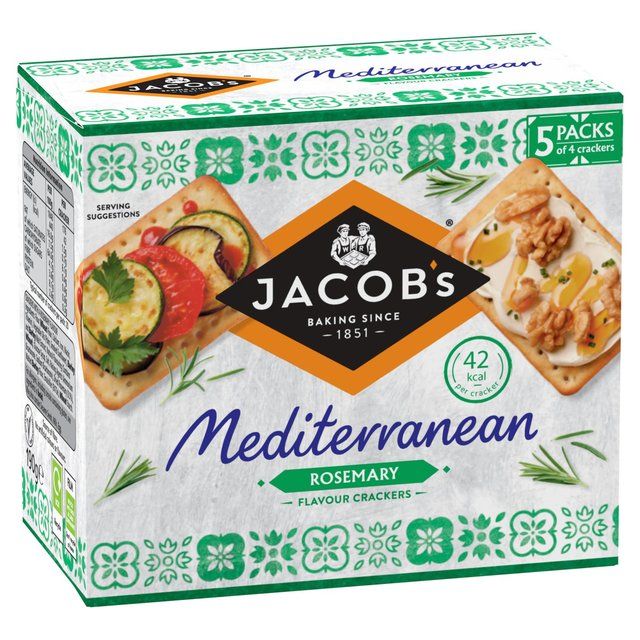 Jacob's Mediterranean Rosemary Crackers 5 x 38g