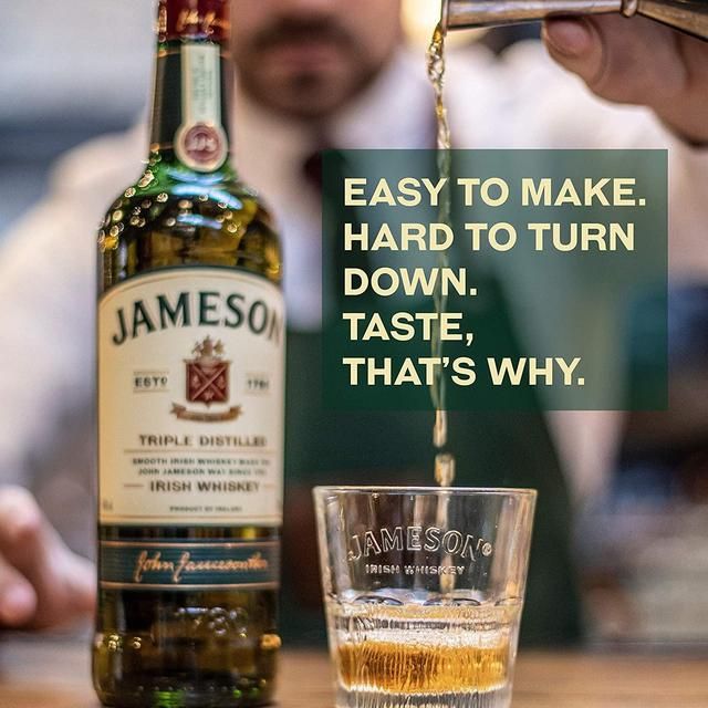 Jameson Triple Distilled Blended Irish Whiskey 1L