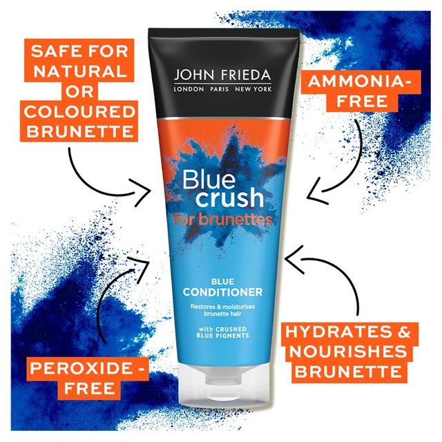 John Frieda Blue Crush Intensive Blue Conditioner for Brunettes 250ml