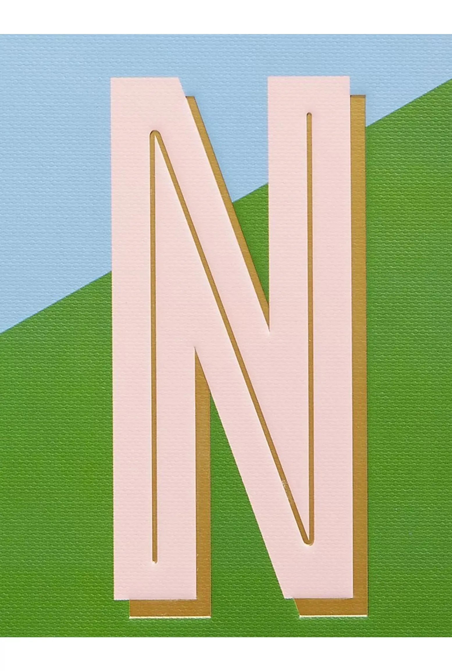 John Lewis A5 Colour Block Initial Notebook N