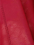 John Lewis Fleece Lined Women's Leather Gloves Bright Red / M