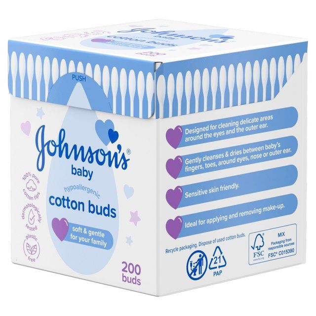 Johnson's Baby Cotton Buds 200 per pack