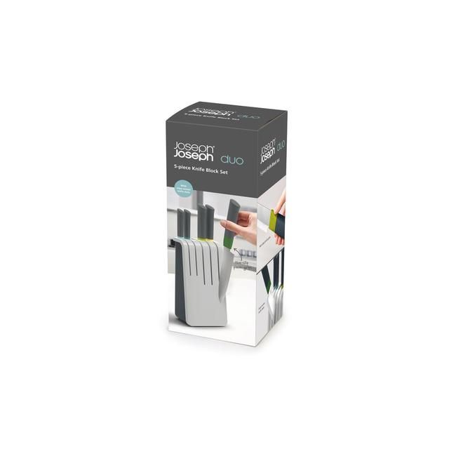 Joseph Joseph Duo 5pc Knife Block Set (Opal) 5 per pack