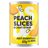 JUST ESSENTIALS by ASDA Peach Slices in Light Syrup
