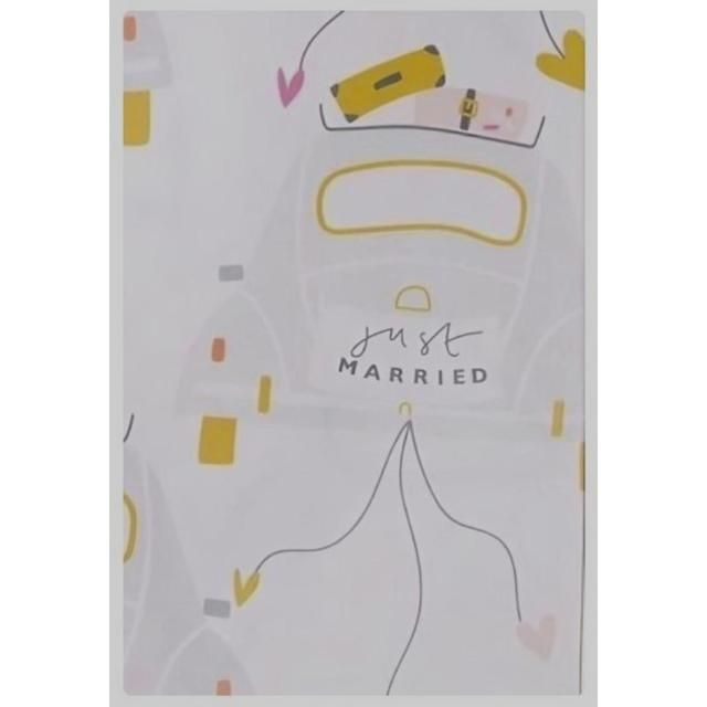 Just Married Wedding Gift Wrap Sheets 2 per pack