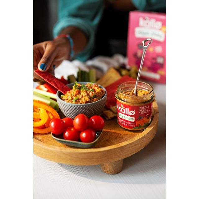 Kallo Veggie Dips Organic Chunky Tomato & Lentil 140g