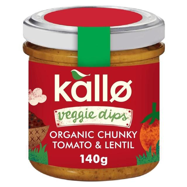 Kallo Veggie Dips Organic Chunky Tomato & Lentil 140g