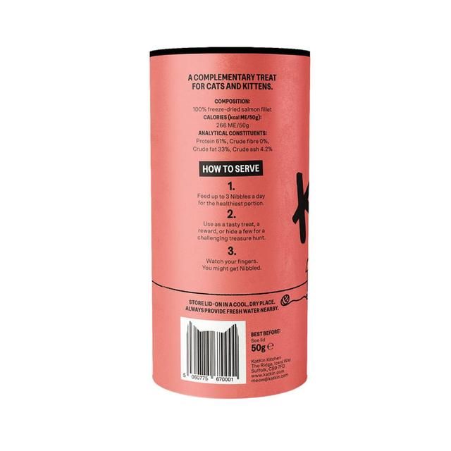 KatKin Salmon Nibbles Cat Treats 50g