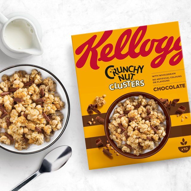 Kellogg's Crunchy Nut Clusters Chocolate Breakfast Cereal 400g