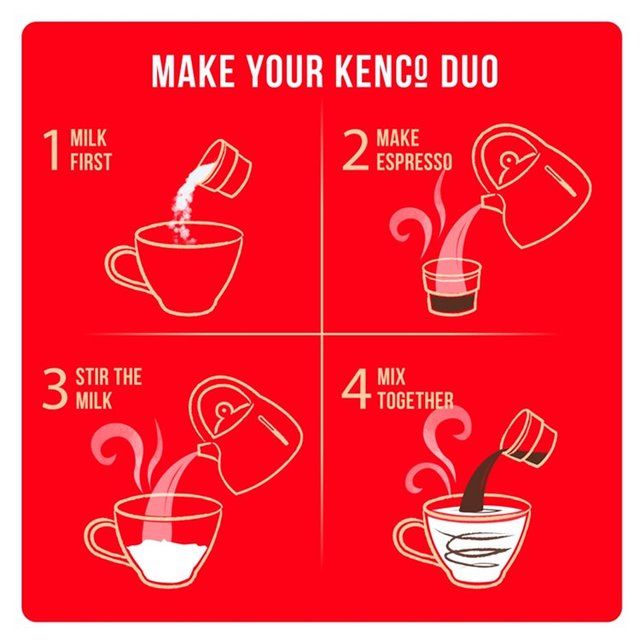 Kenco Duo Latte Instant Coffee 6 per pack