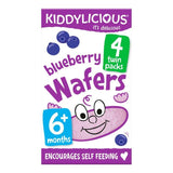 Kiddylicious Blueberry Mini Wafers Baby Snacks Multi 4 x 4g