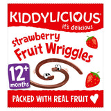 Kiddylicious Fruit Wriggles, strawberry, infant snack, 12months+, single, 12g