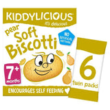 Kiddylicious Pear Soft Biscotti Baby Snacks Multi 6 x 20g