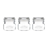 Kilner Square Push Top Jars Set of 3 250ml 3 per pack