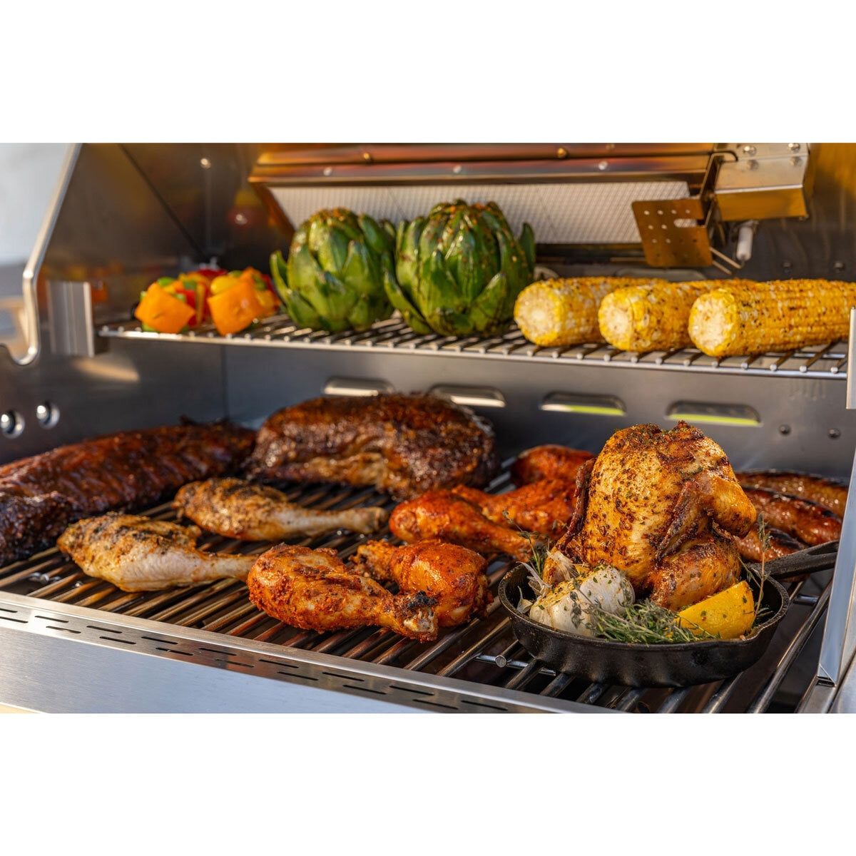 Kirkland Signature 7 Burner Mini Island Gas Barbecue Grill + Cover