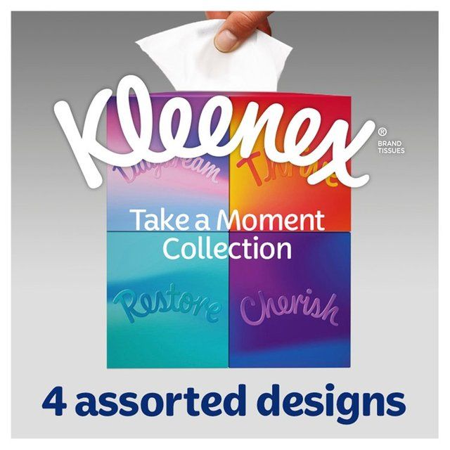 Kleenex Collection Cube Facial Tissues - Single Box 48 per pack
