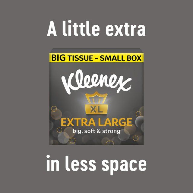 Kleenex Extra Large Tissues Compact Box 4 x 44 per pack