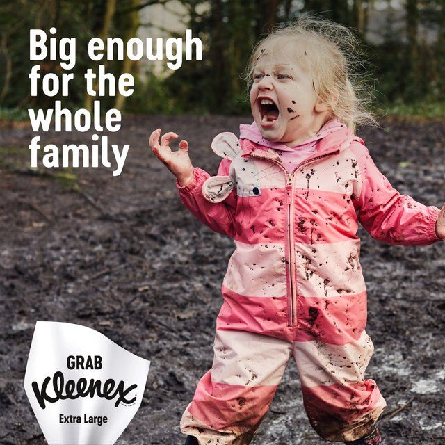 Kleenex Extra Large Tissues Compact Box 4 x 44 per pack